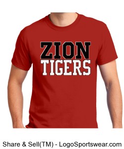 Zion Tigers Tee - ADULT Design Zoom