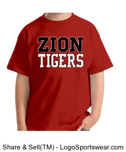 Zion Tigers Tee - YOUTH Design Zoom